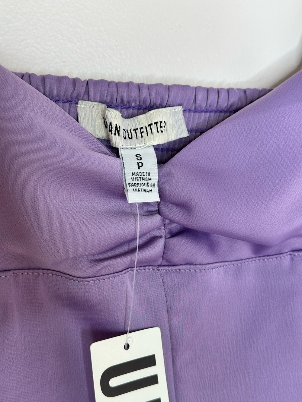 Urban Outfitters Lavender Satin Mini Dress Size SP New With Tags - Picture 4 of 6
